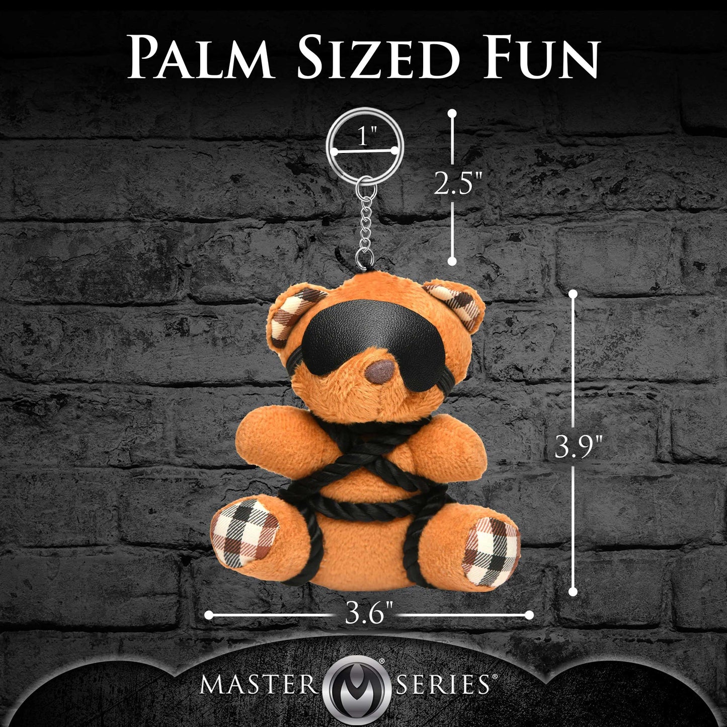 Rope Teddy Bear Keychain – Bondage-Inspired Accessory