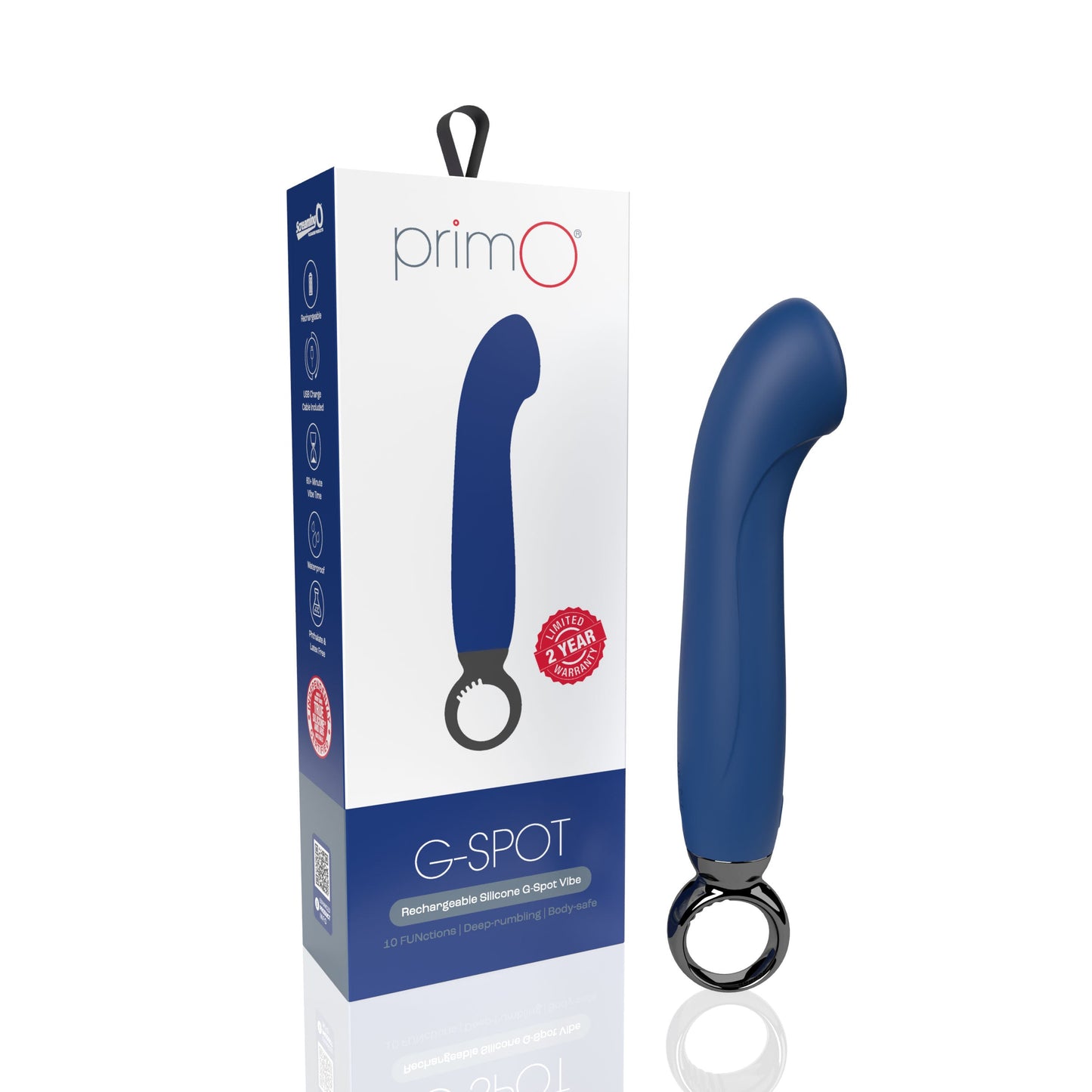 Screaming O PrimO G-Spot Vibrator – Powerful 5+5 Vibration Settings G-Spot Vibrator