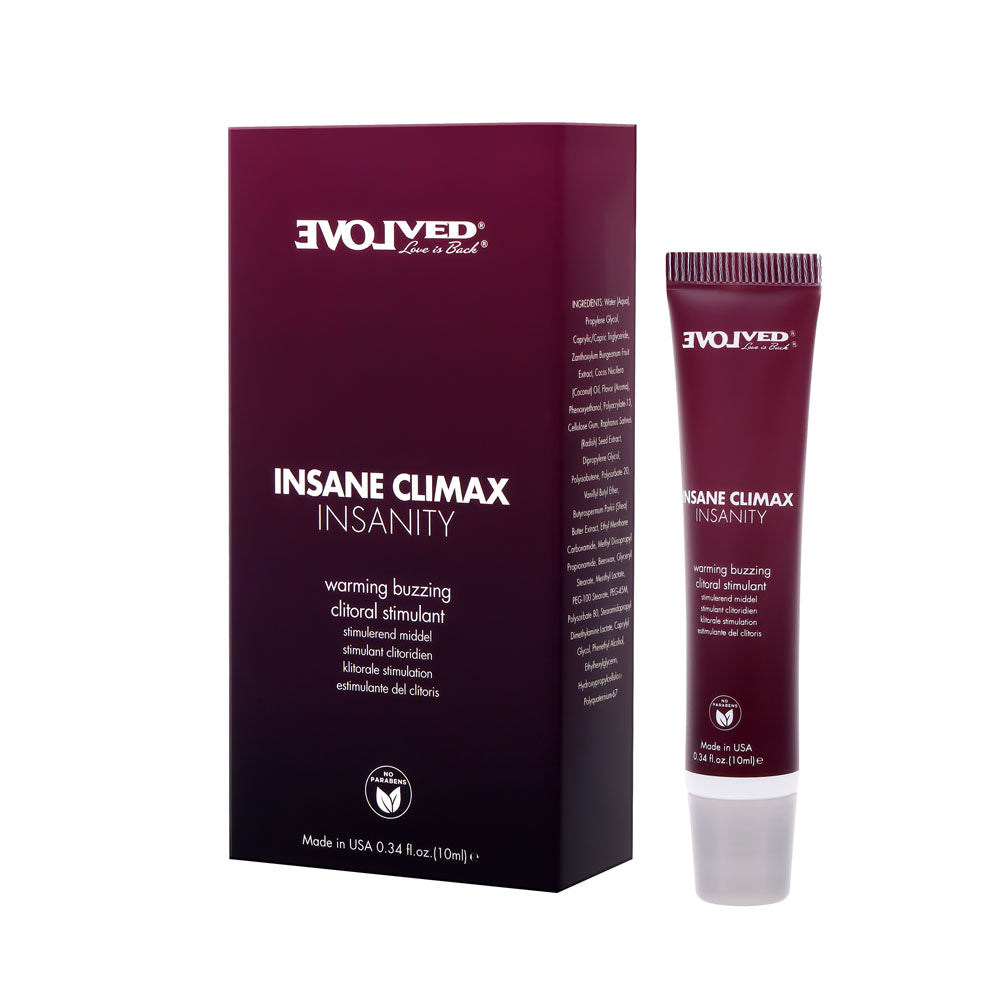 Evolved Insane Climax Insanity Warming Clitoral Stimulation Gel 10ml