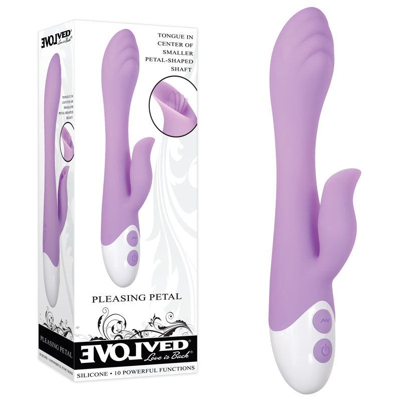 Evolved PLEASING PETAL Lilac 19.7 cm Rabbit Vibrator