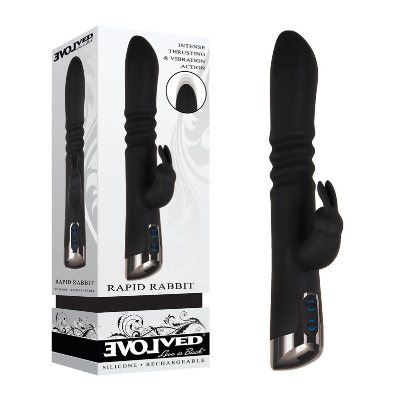 Evolved Rapid Rabbit 25.4 cm Thrusting Vibrator