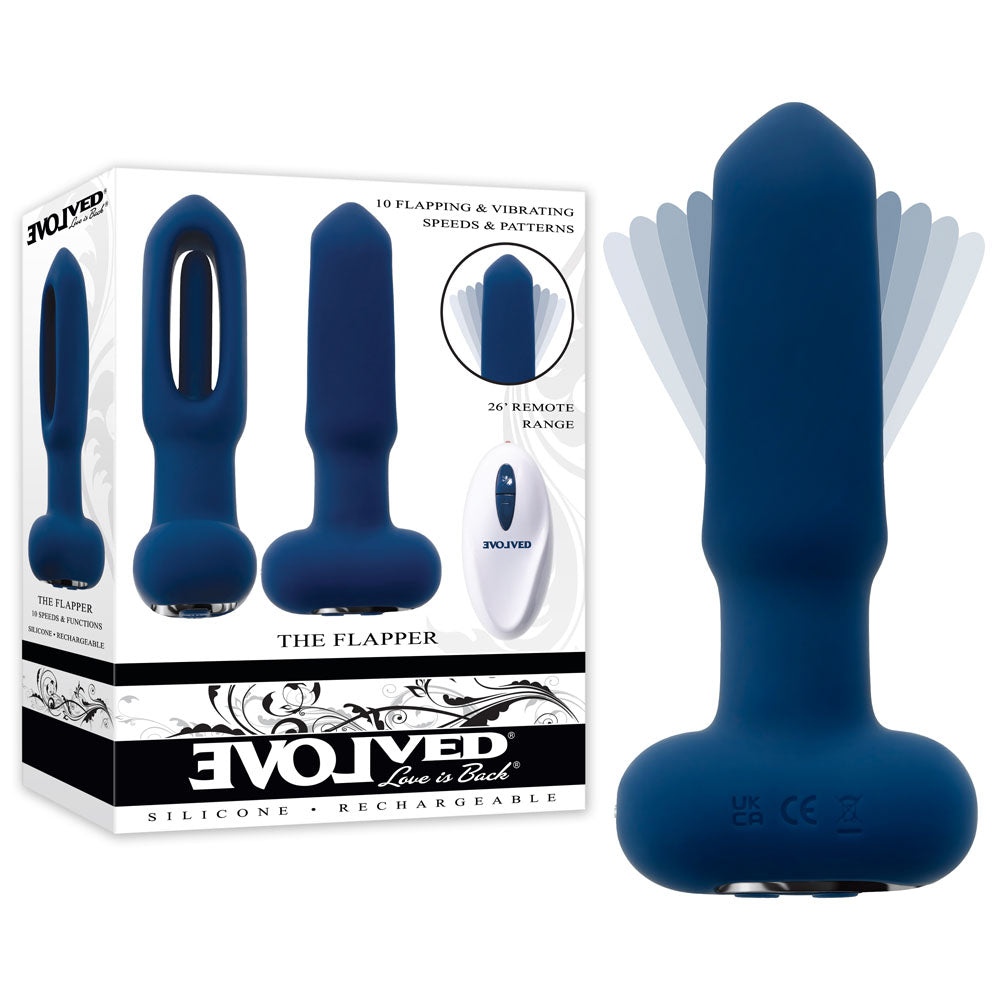 Evolved The Flapper Vibrating and Flapping Butt Plug with Remote