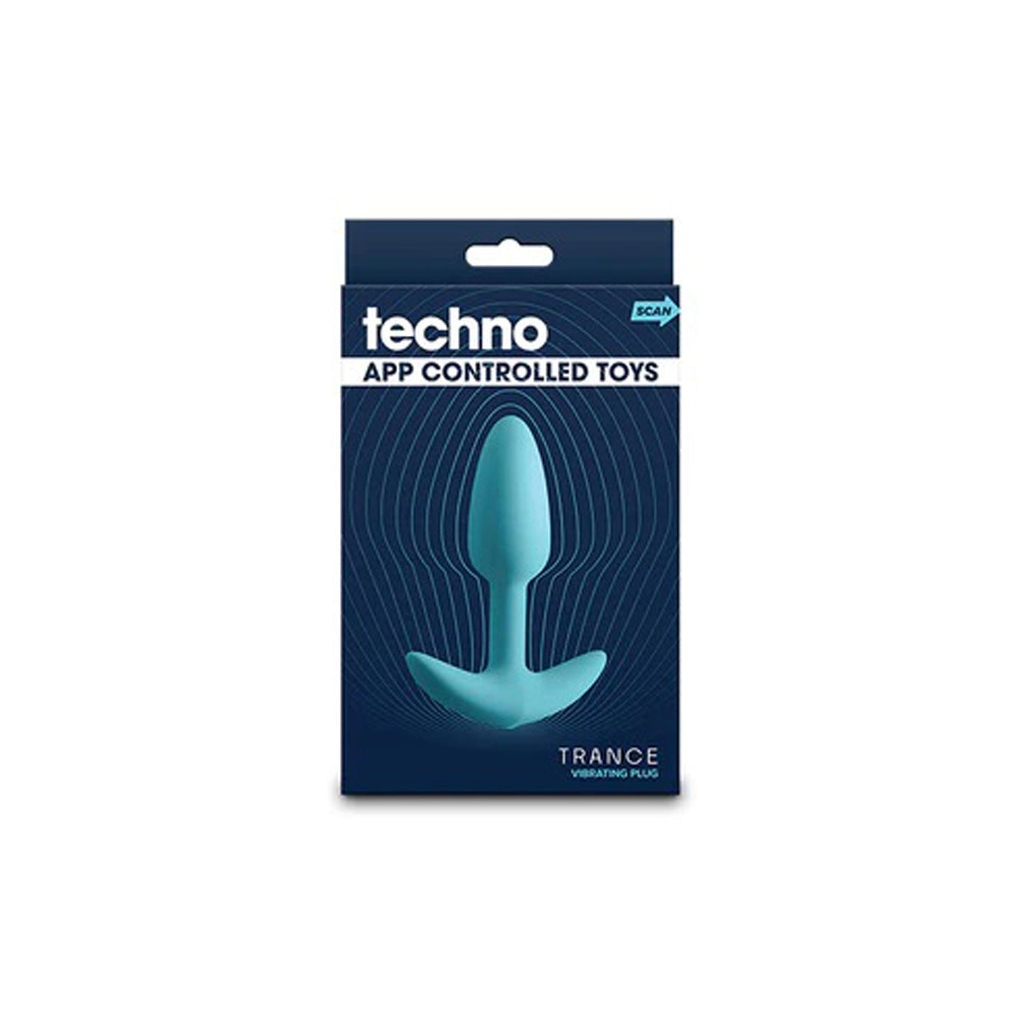Techno Trance Blue 10.9 cm Butt Plug App Control