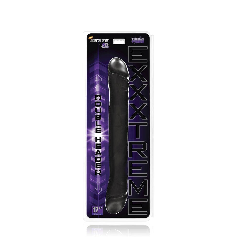 Exxtreme Double Dong Black 17 Inch – Premium Double-Ended Dildo