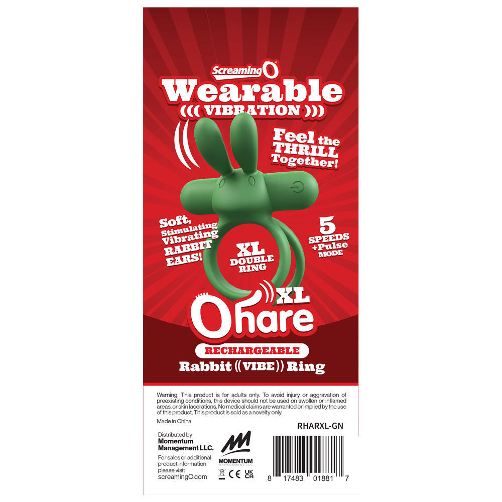 Ohare XL (Black | Blue | Green) – Rechargeable Large Rabbit Vibrator