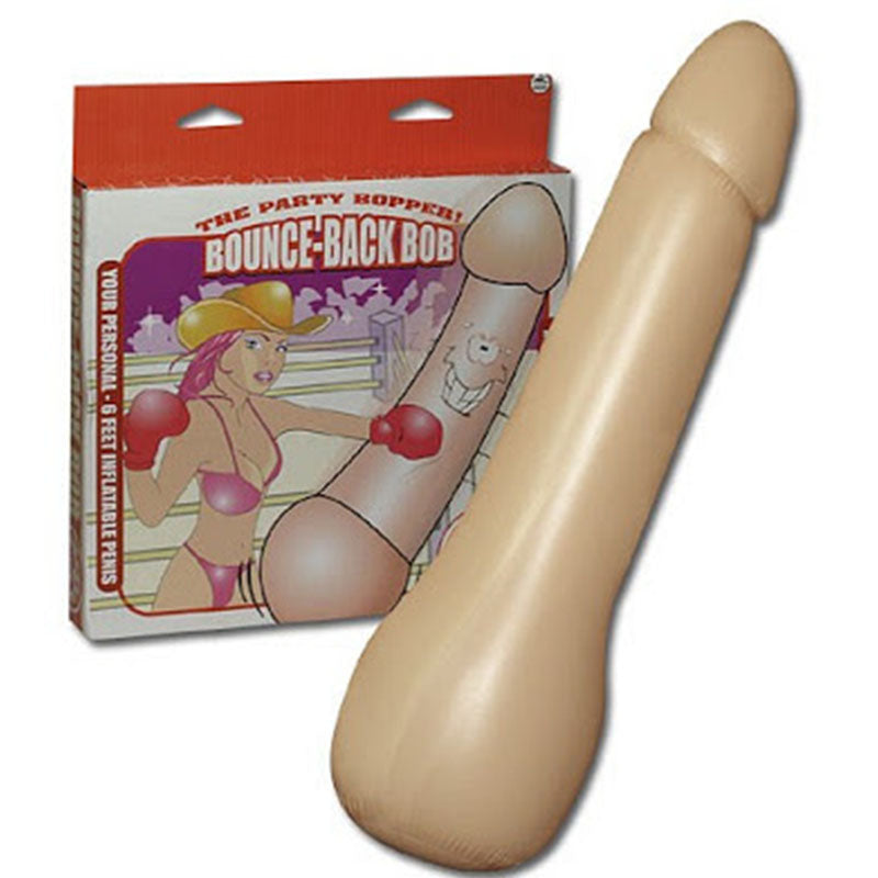 Bounce-Back Bob Inflatable Penis – 6 Feet Large Inflatable Novelty Item with 360-Degree Rotation