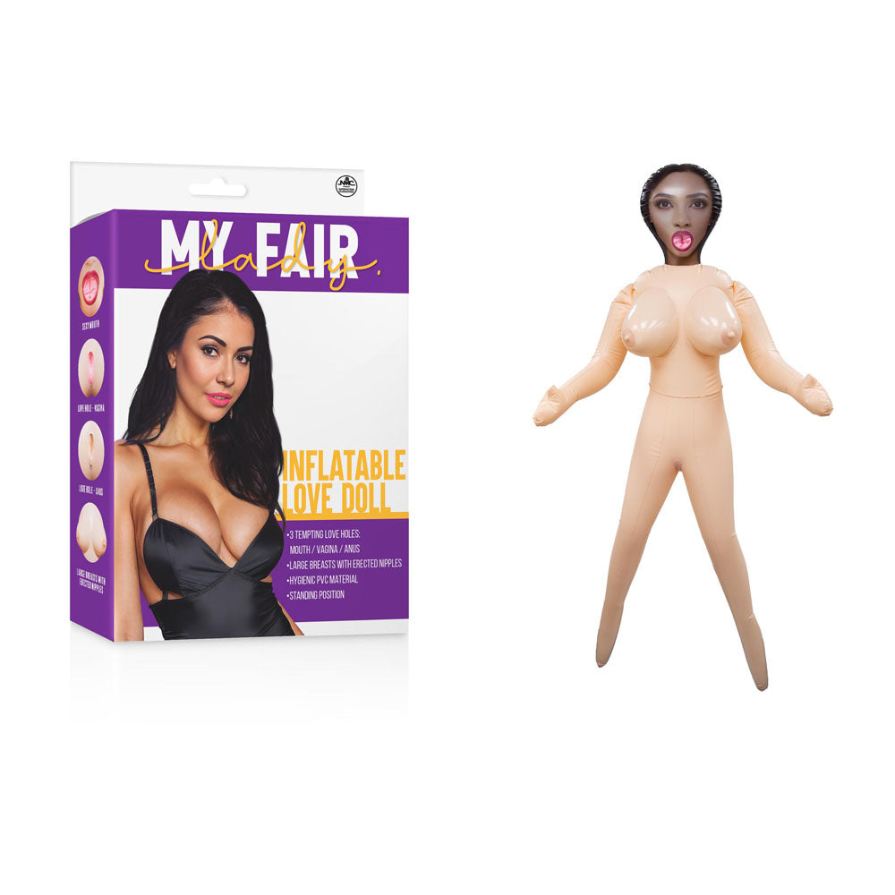 Inflatable Love Doll Standing (PVC) – Three Openings Realistic Love Doll
