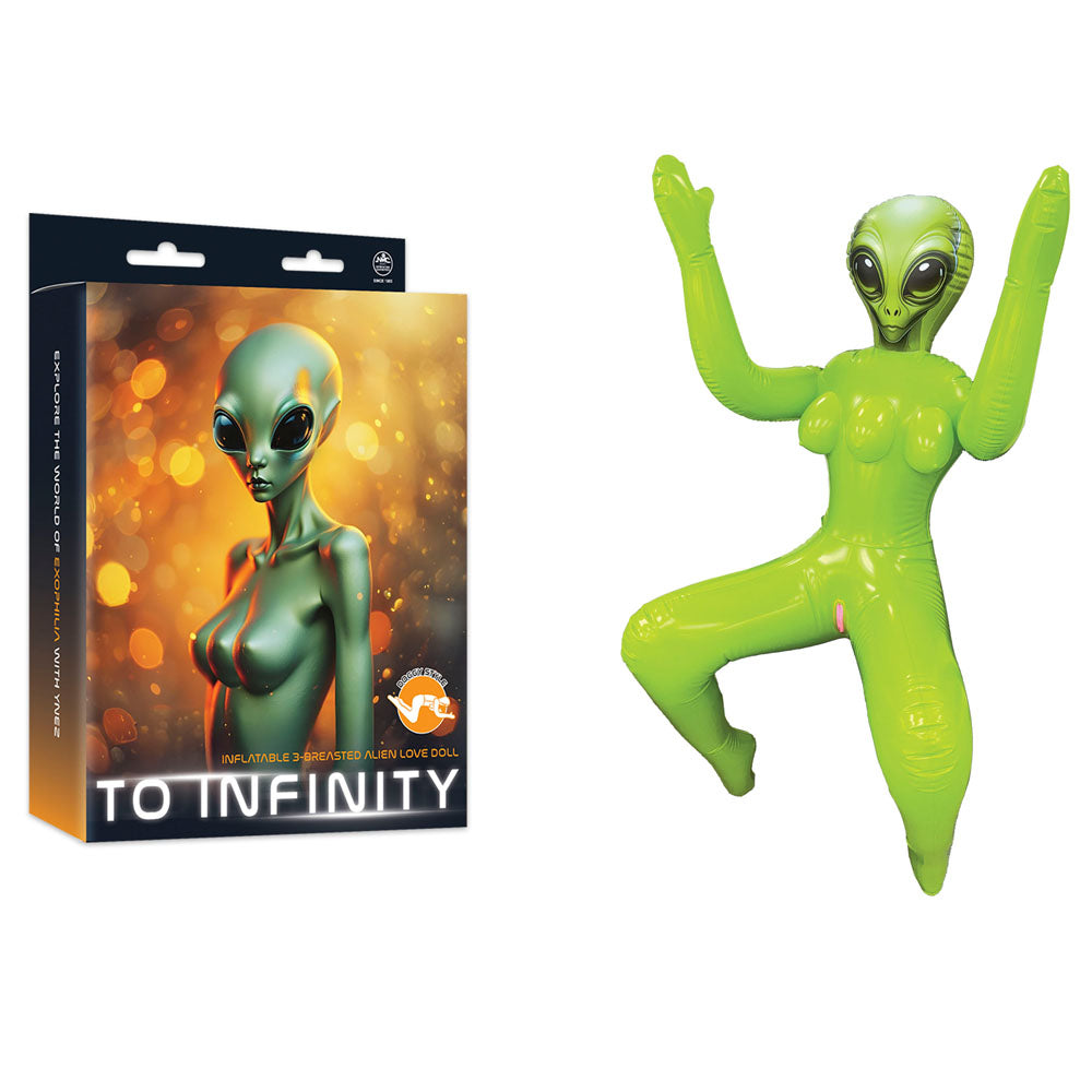 Inflatable 3-Breasted Alien Love Doll Ynez Doggy Style Edition – 112 cm Love Doll