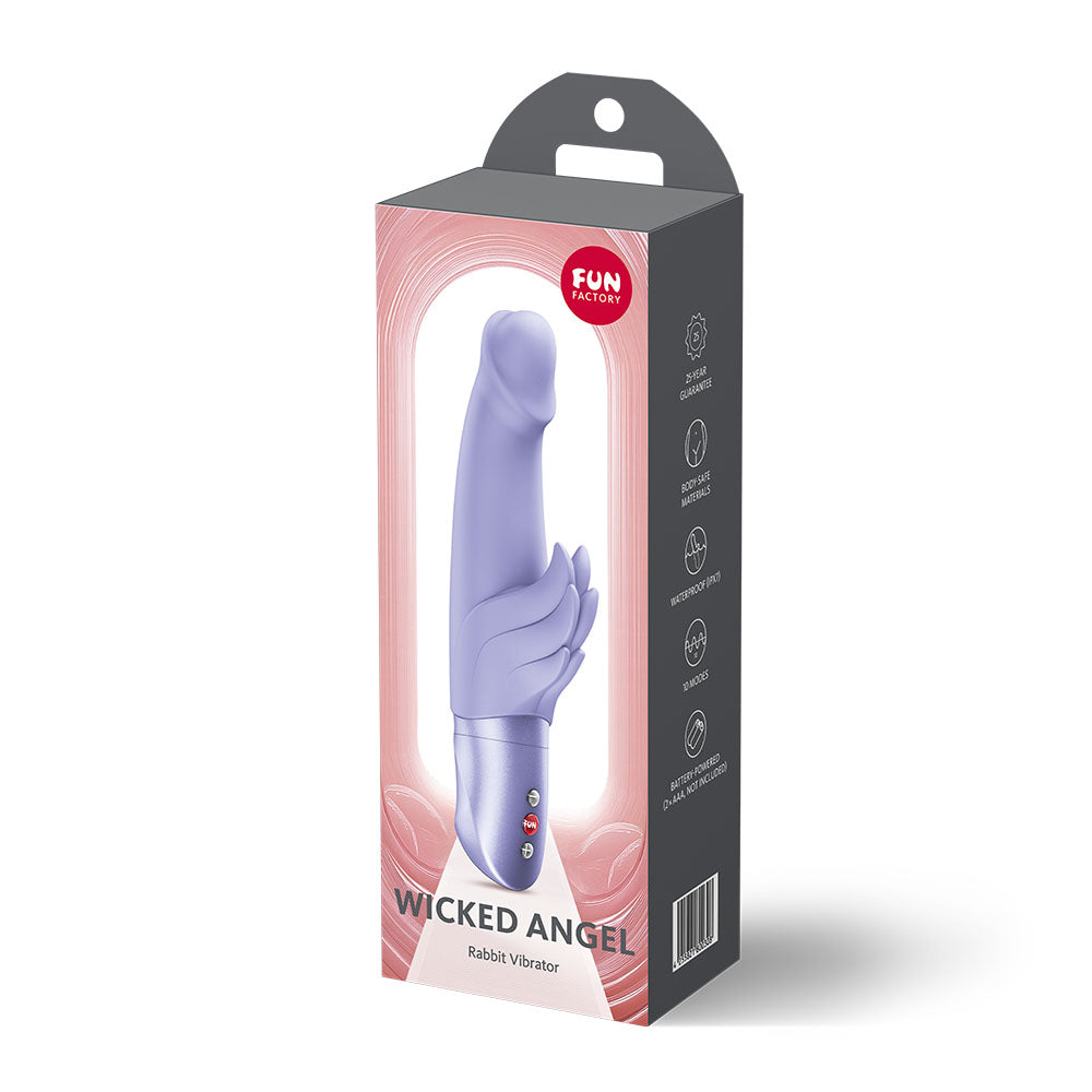 Fun Factory Wicked Angel – Ergonomic 9.5cm Insertable Length Rabbit Vibrator