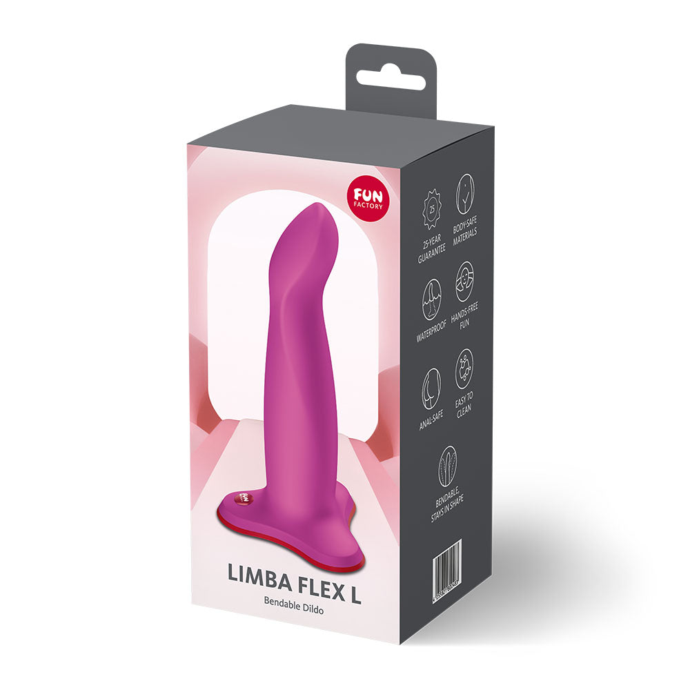 Fun Factory Limba Flex (Magenta) – 17.8 cm Flexible Dildo