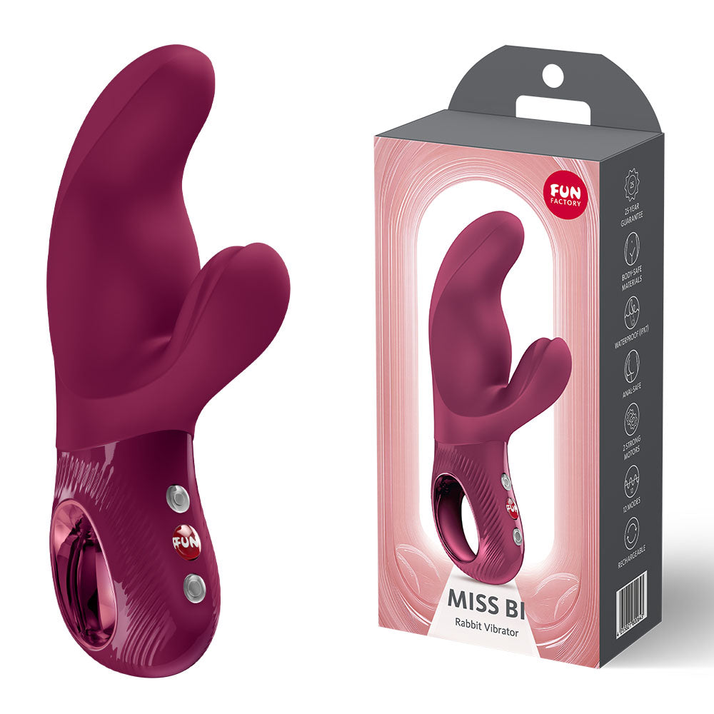 Fun Factory Miss Bi (Wine) – USB-C Rechargeable 17 cm Vibrator