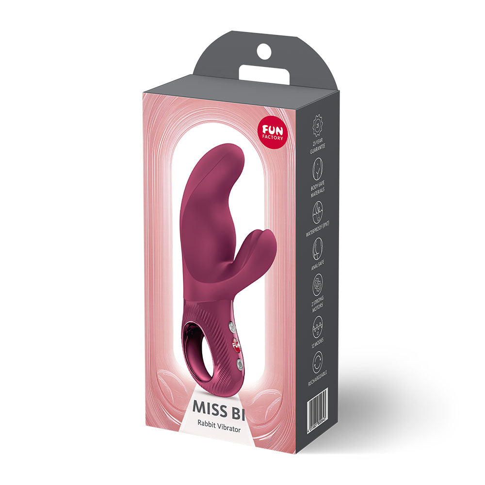 Fun Factory Miss Bi (Wine) – USB-C Rechargeable 17 cm Vibrator