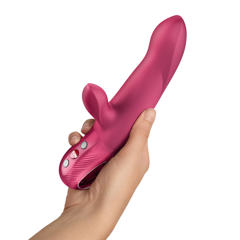 Fun Factory BI STRONIC ARC (Raspberry) – USB-C Rechargeable Thrusting Vibrator