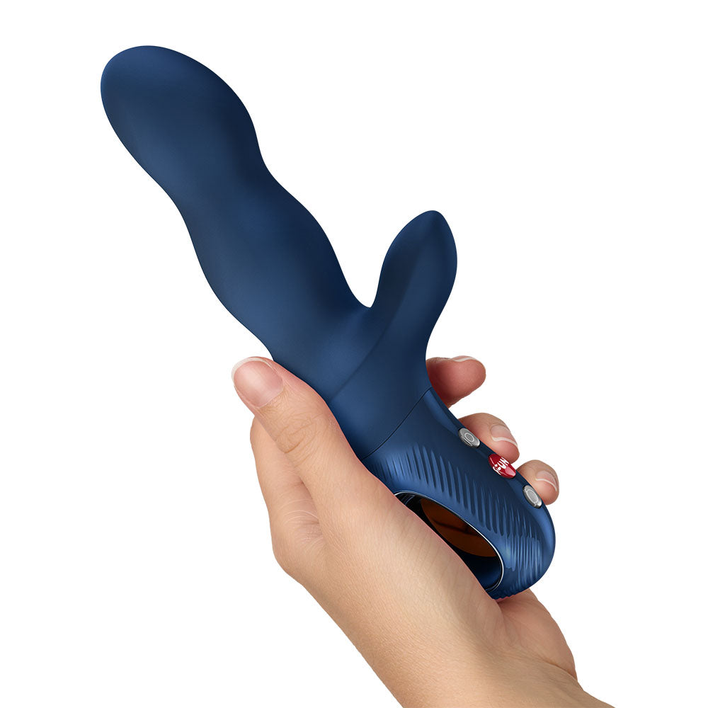 Fun Factory Bi Stronic Crave (Nightblue) – USB-C Rechargeable 21cm Thrusting Vibrator