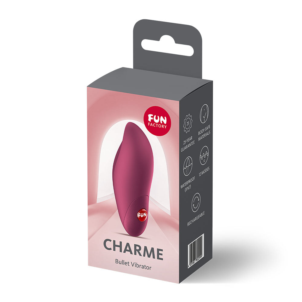 Fun Factory Charme (Wine) – USB-C Rechargeable Silicone Clitoral Stimulator