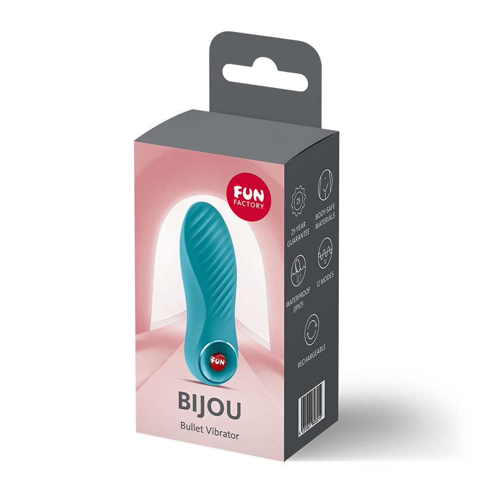 Fun Factory Bijou (Aquamarine) – USB-C Rechargeable Compact Bullet Vibrator
