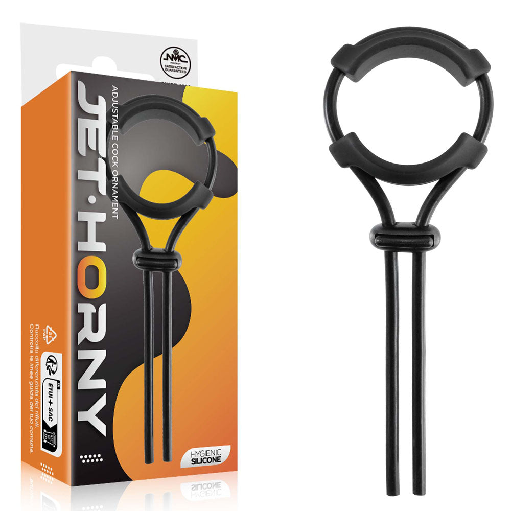 Adjustable Cock Ring – Hygienic Silicone 5.1 Inch Total Length Cock Ring