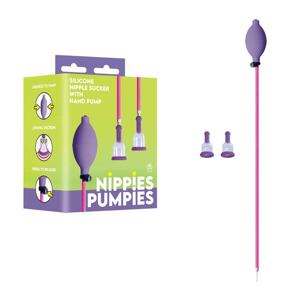 Nippies Pumpies – Silicone Nipple Sucker with 51.6cm Hose Pump