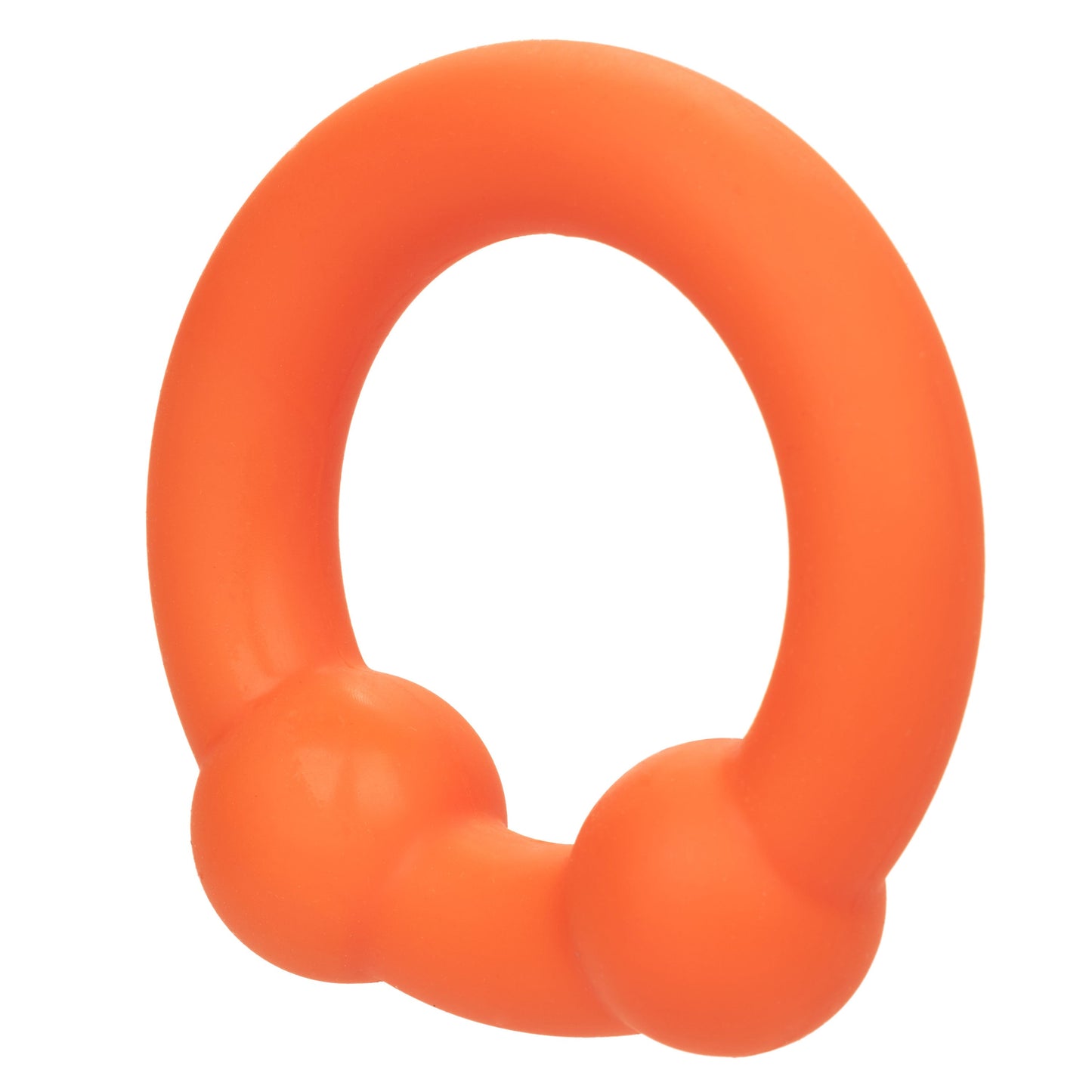 Alpha Liquid Silicone Dual Ball Ring Orange Ultra Stretchy Enhancer Ring