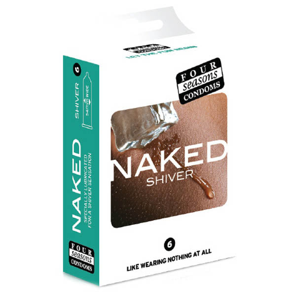 Four Seasons Naked Shiver Condom - 6 Pack