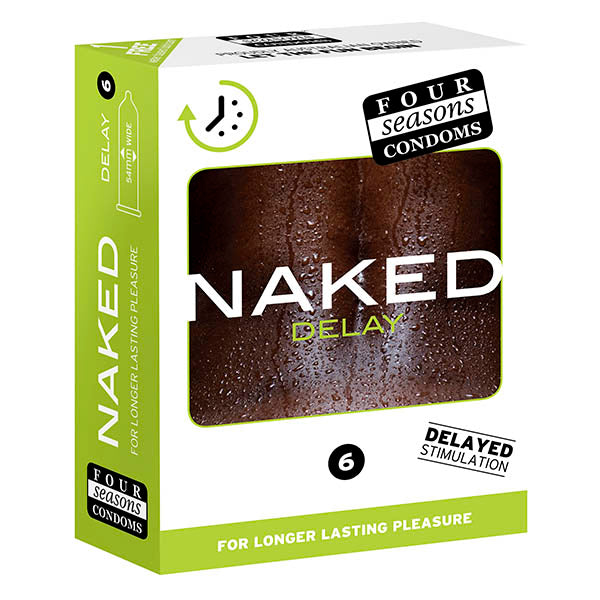 Four Seasons Naked Delay Condom - 6 Pack