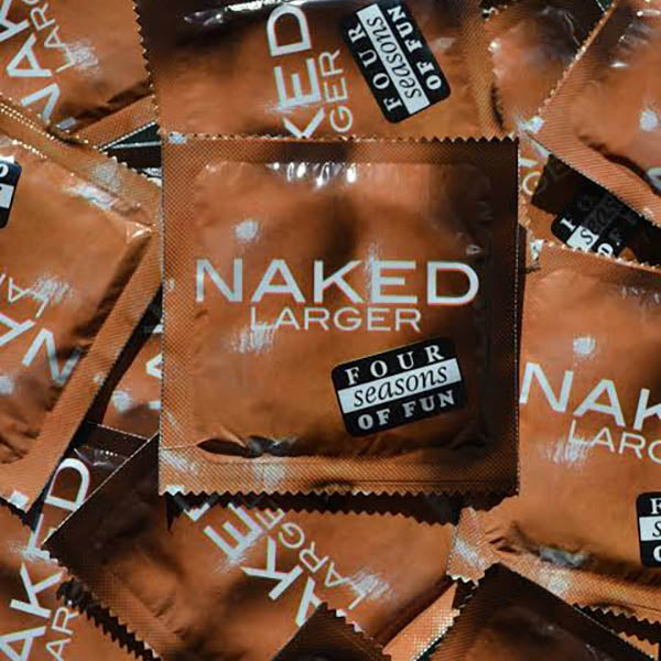 Four Seasons Naked Larger Condoms Bulk Box of 144