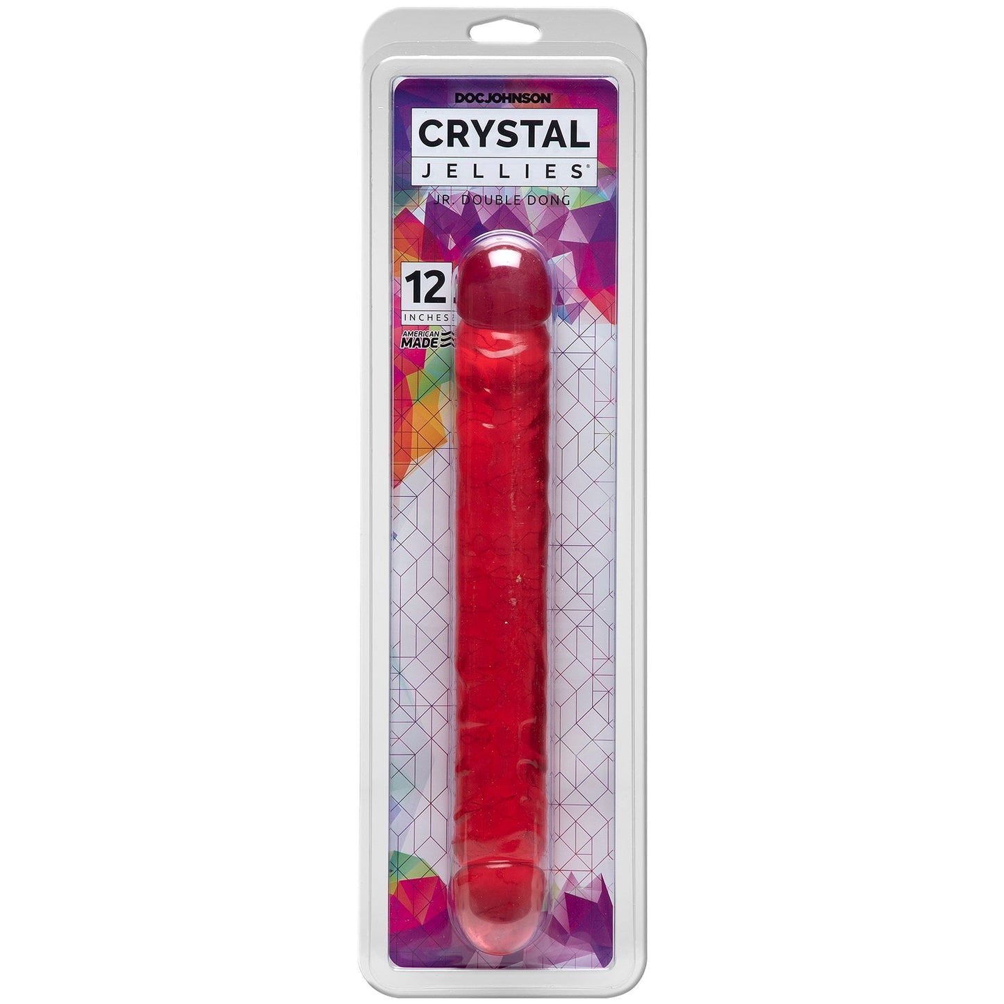 Crystal Jellies 12 Inch Double Dong (Pink) – Large Dildo