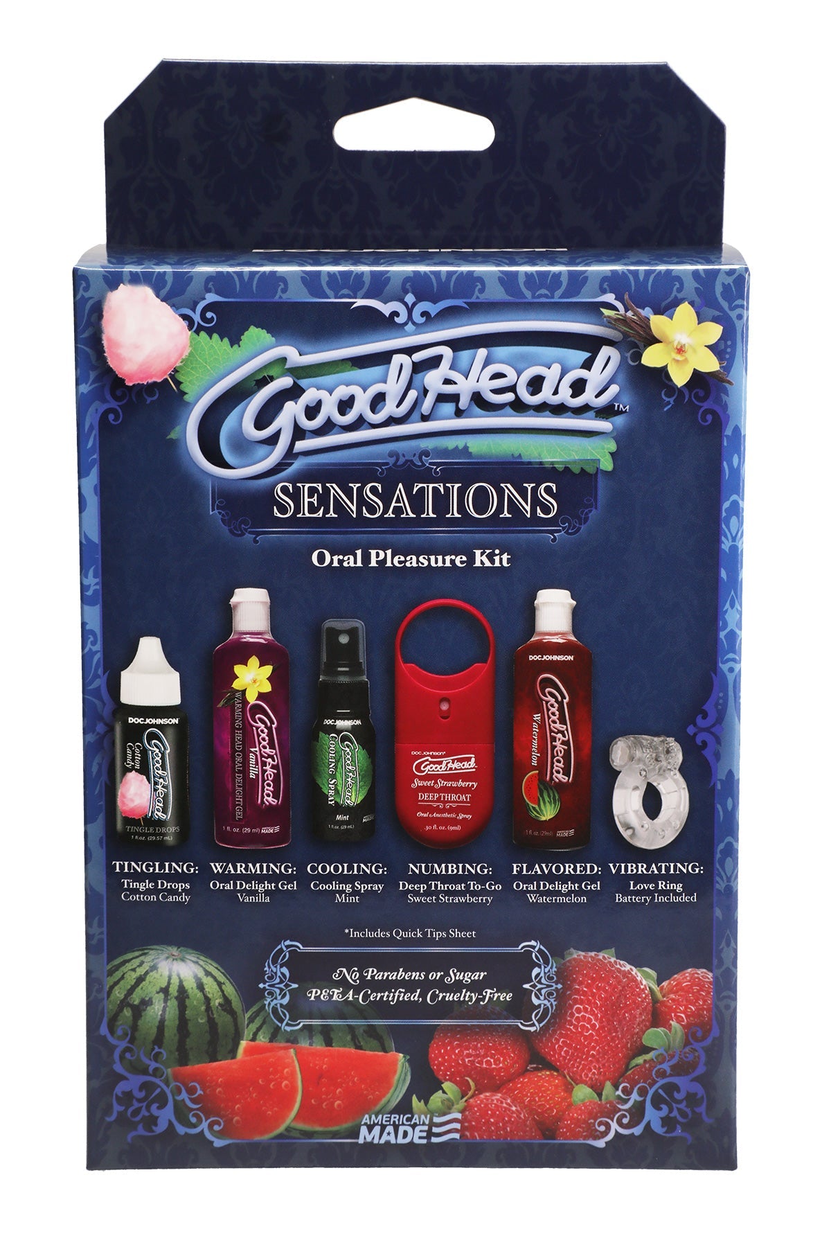 GoodHead Sensations Kit – 6 Piece Oral Pleasure Lotion Set