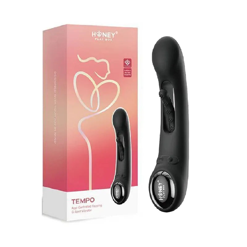 Tempo (Black) – App-Controlled G-Spot Vibrator with Tapping and Vibrating Modes