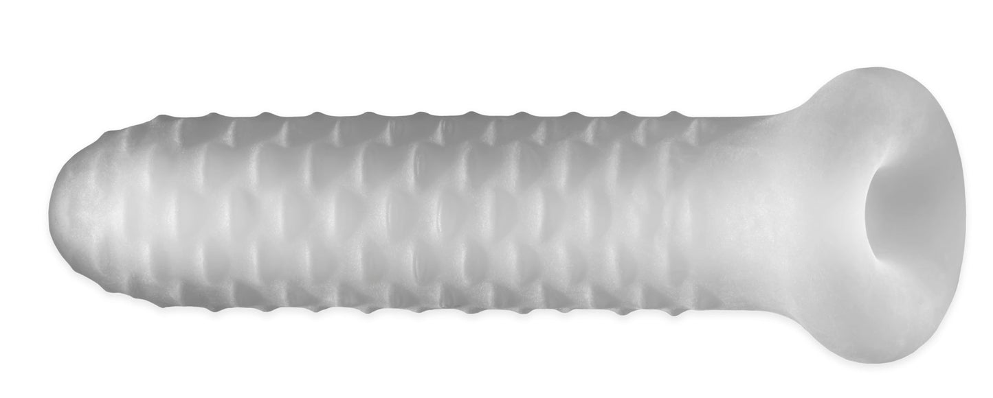 Fat Boy Checker Plate Sheath 6.5in - Add Girth and Stimulation