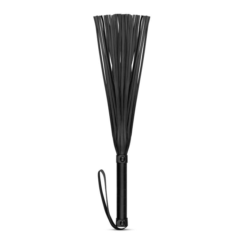 Faux Leather Flogger in Black for BDSM Play
