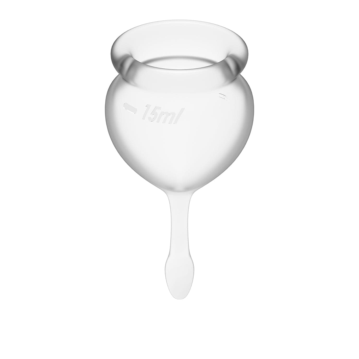 Feel Good Menstrual Cup Set Transparent 2 Piece Medical Grade Silicone