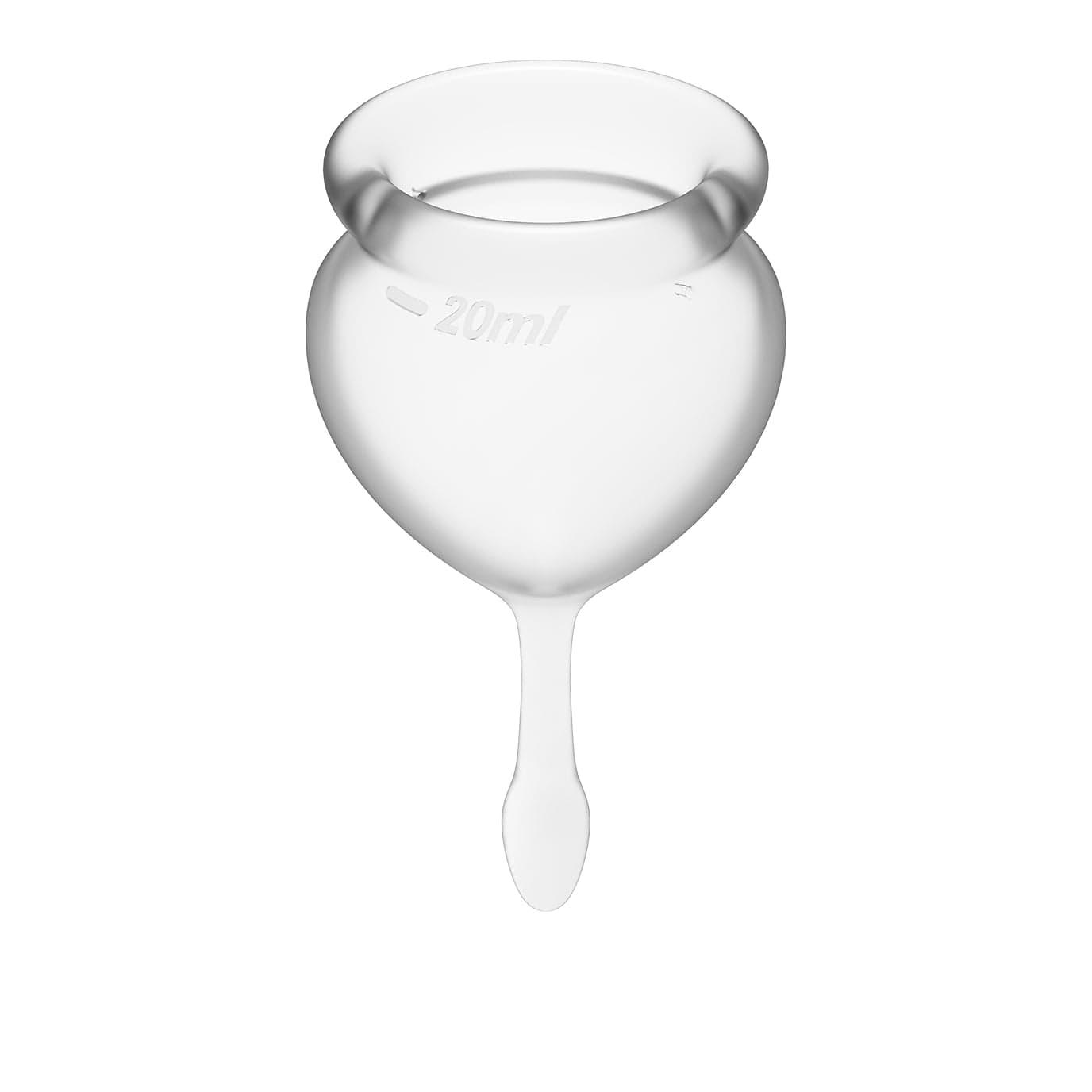 Feel Good Menstrual Cup Set Transparent 2 Piece Medical Grade Silicone