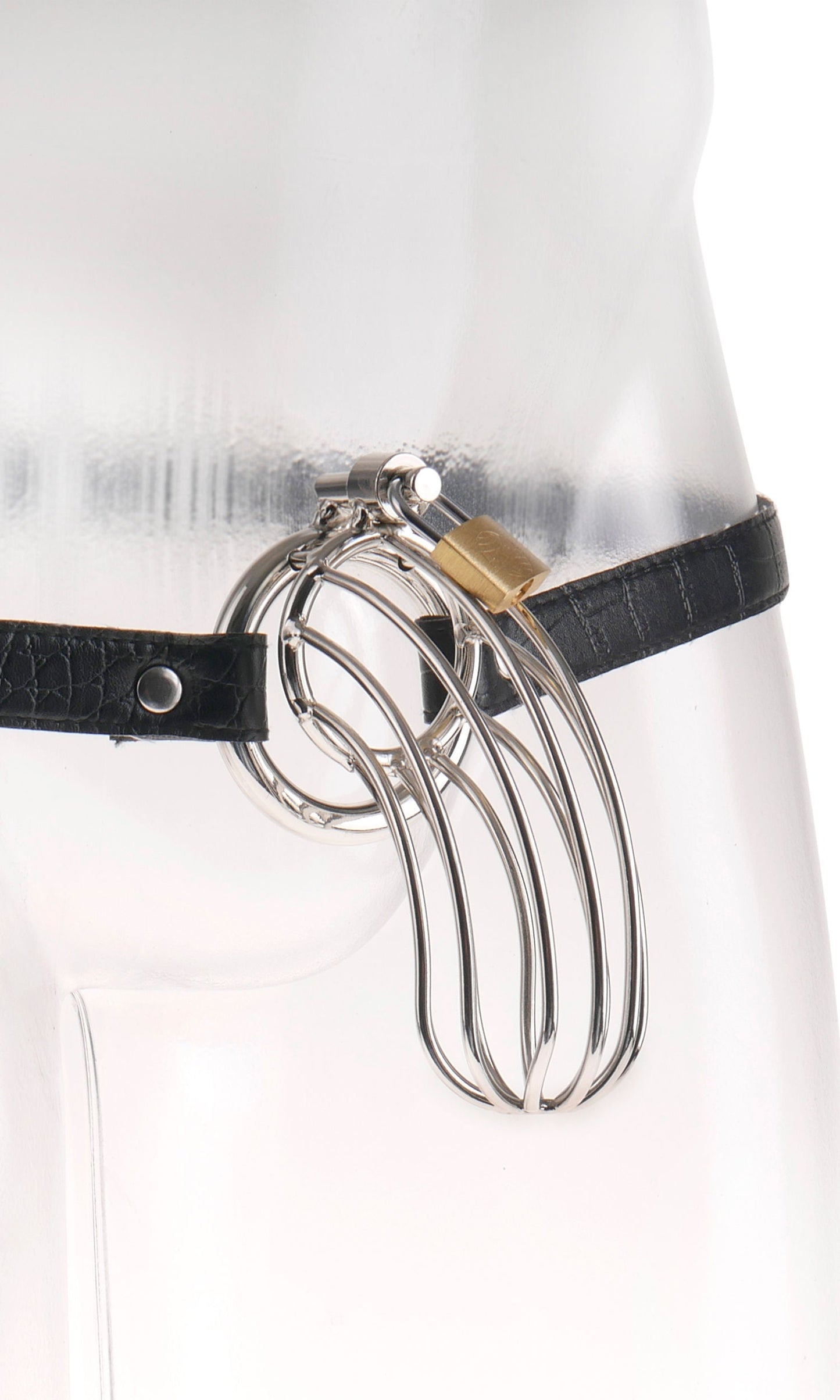 Fetish Fantasy Extreme Prisoner Steel Cock Cage Chastity Device
