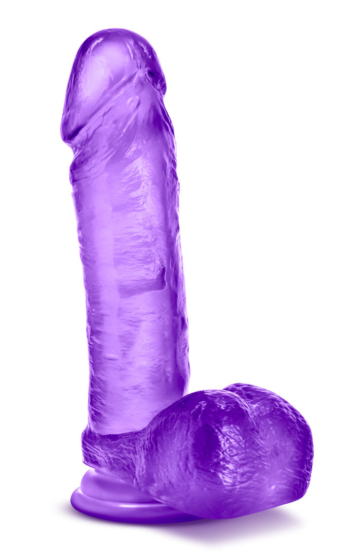 B Yours Sweet N Hard (Purple) 7.75 Inch Dildo with Suction Cup Mount
