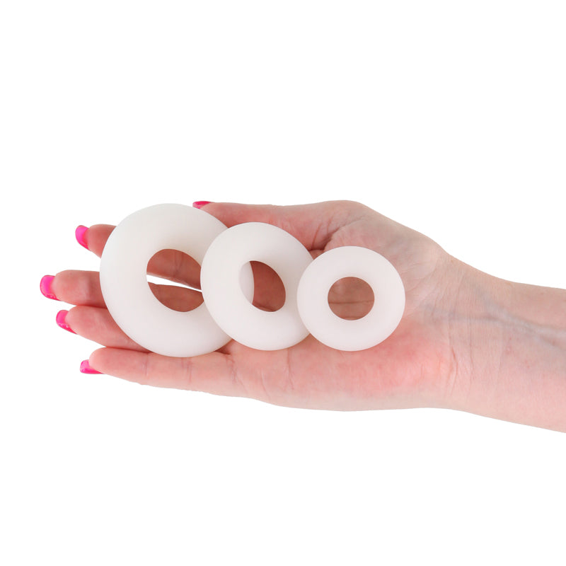 Firefly Bubble Rings Glow in the Dark Cock Rings Set of 3