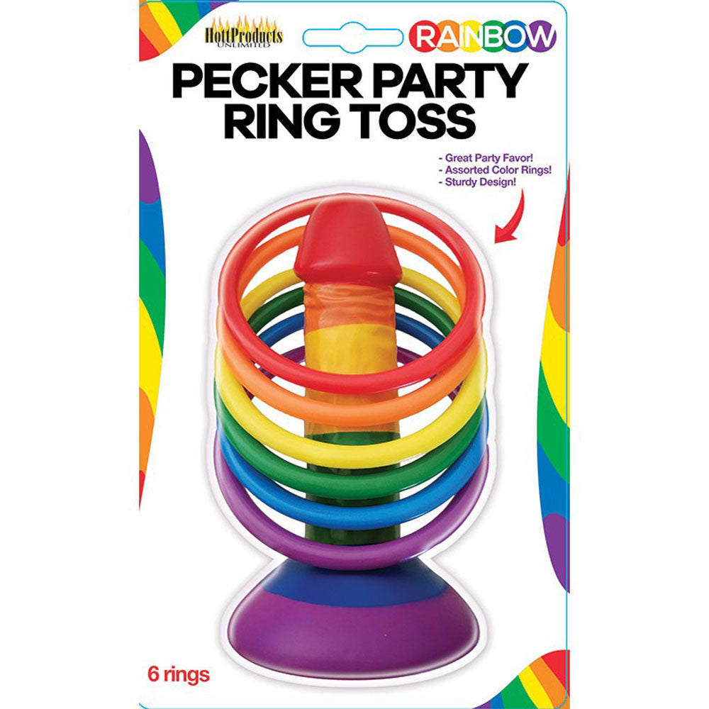 Rainbow Pecker Party Ring Toss Game Adult Erotic Party Toy