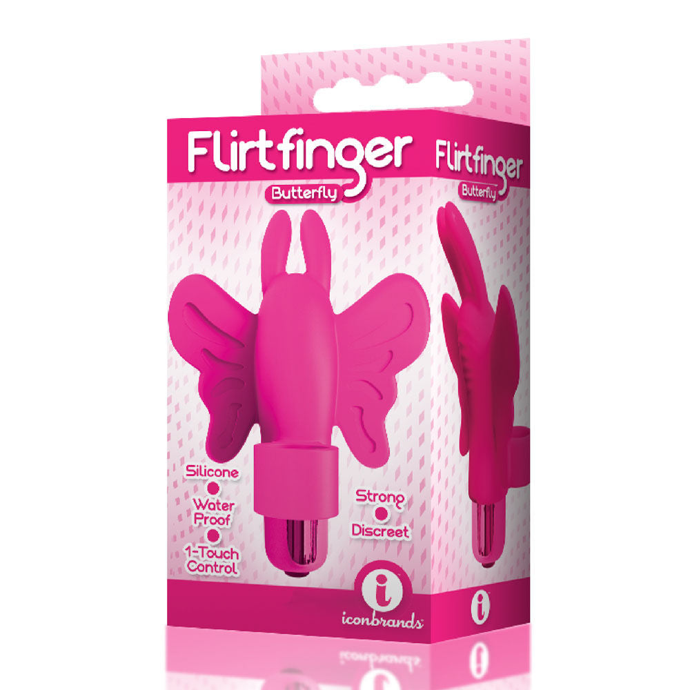 Flirt Finger Butterfly Silicone Vibrator for Clit Stimulation