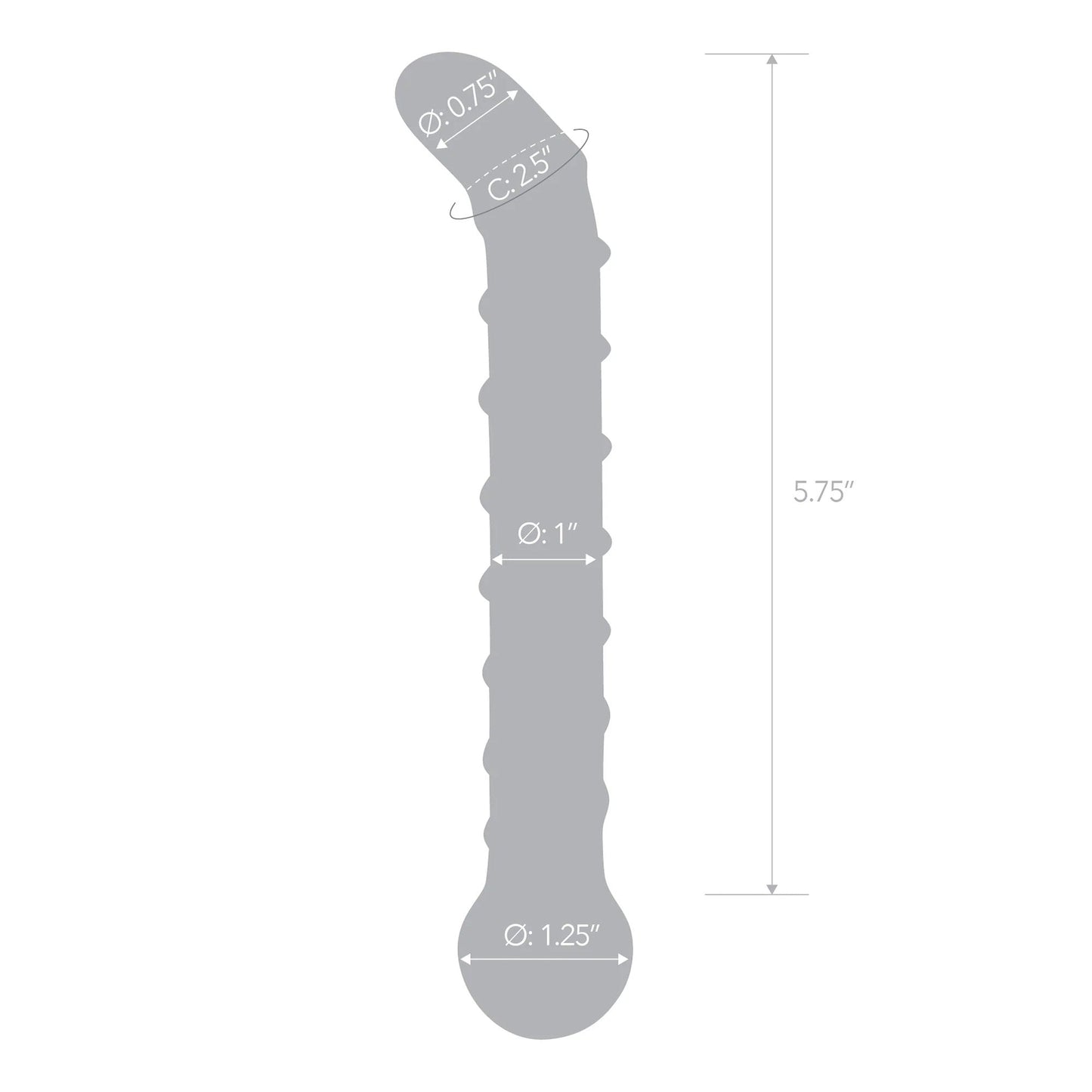 Mr Swirly 6.5 Inch Glass G-Spot Dildo for Intimate Pleasure