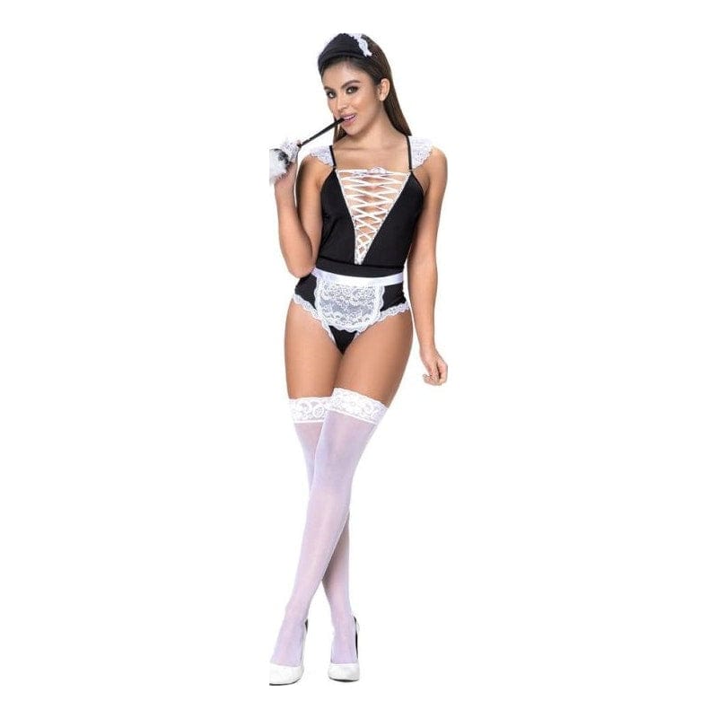 French Maid 3 Piece Set Adult Costume for Alluring Evenings