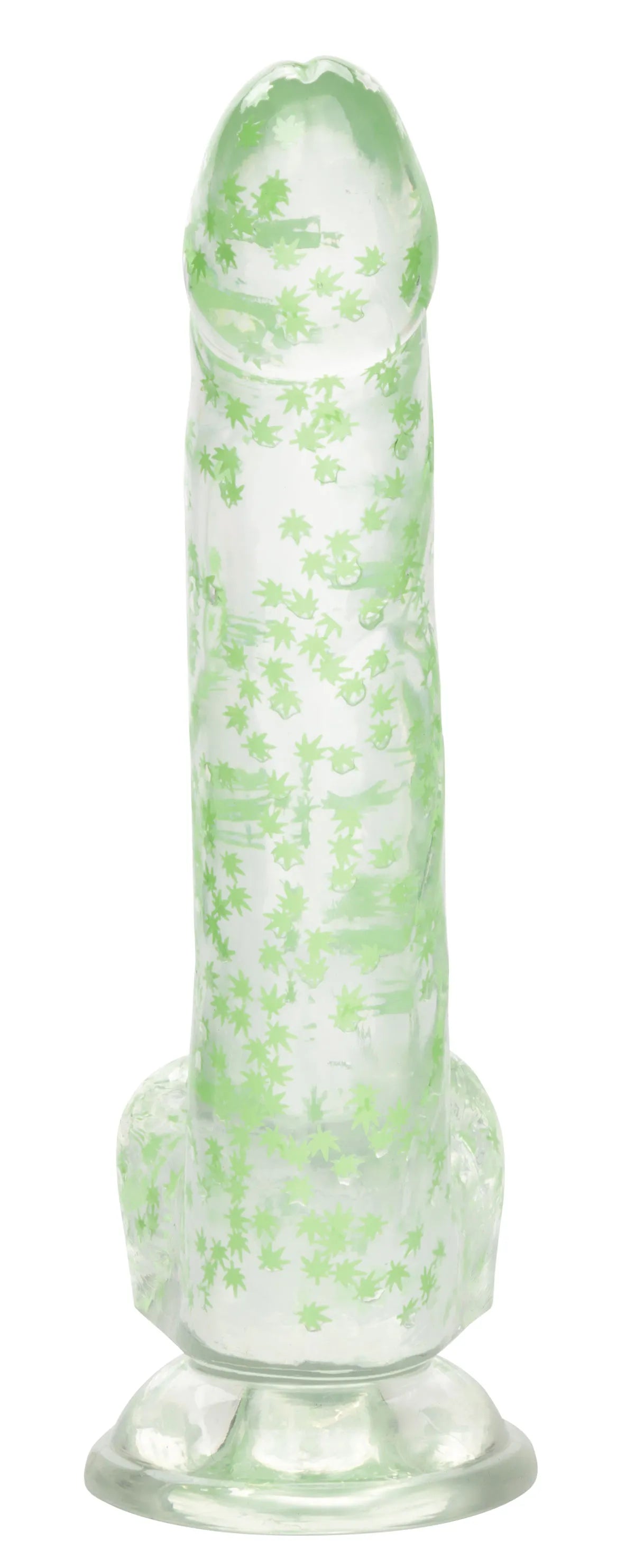 Naughty Bits I Leaf Dick – Glow-in-the-Dark 8 Inch Dildo