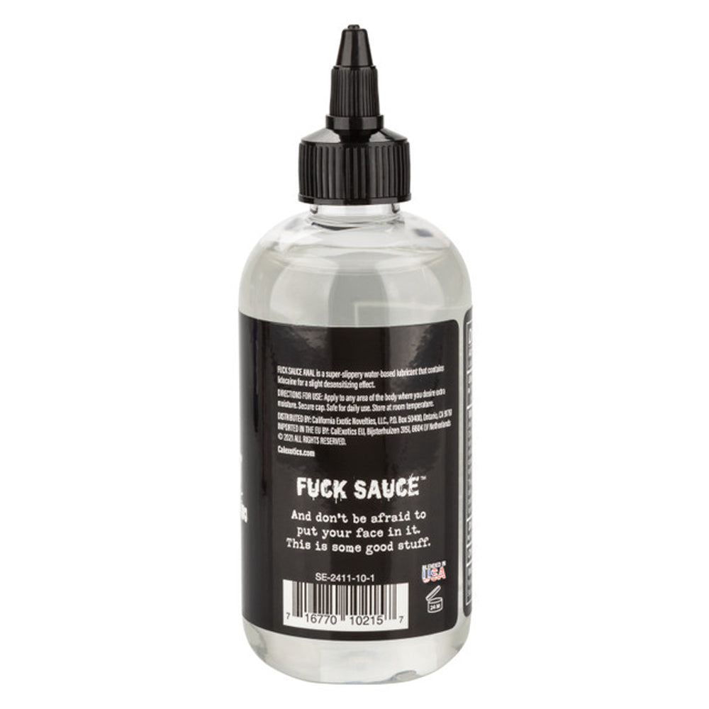Fuck Sauce Anal Numbing Lubricant – Premium Water-Based Lidocaine-Infused 8oz