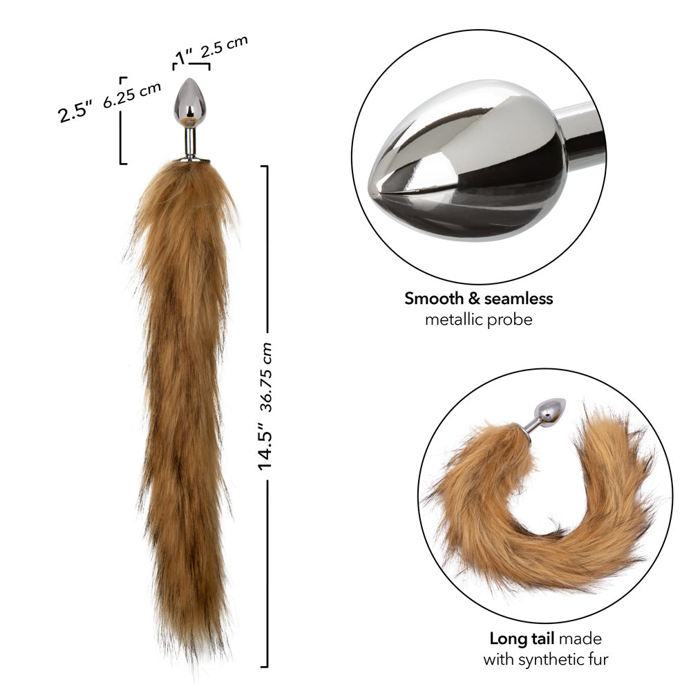 Running Wild Tail (Brown) – Metallic Probe with Long Tail Accessory
