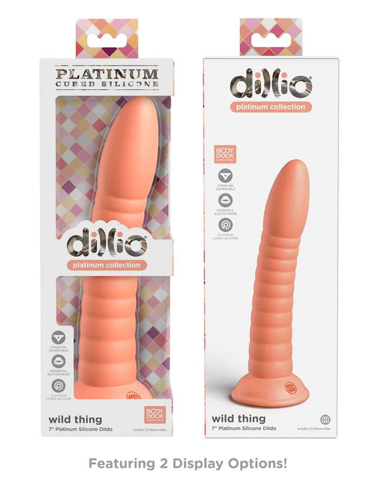 Dillio Platinum Wild Thing Peach 17.8 Centimeter Dong