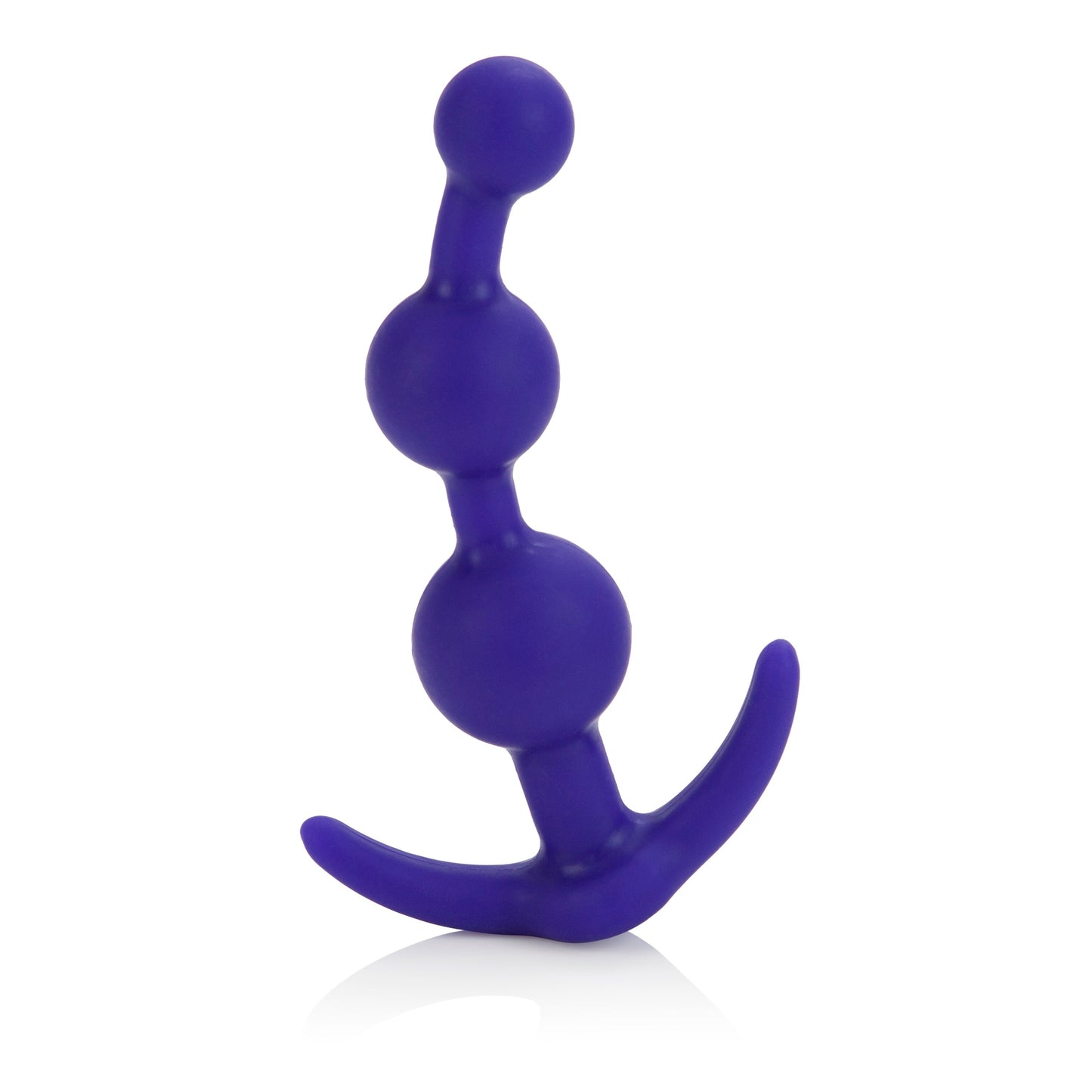 Booty Call Purple Silicone 4.75" Anal Beads with Easy Pull Handle