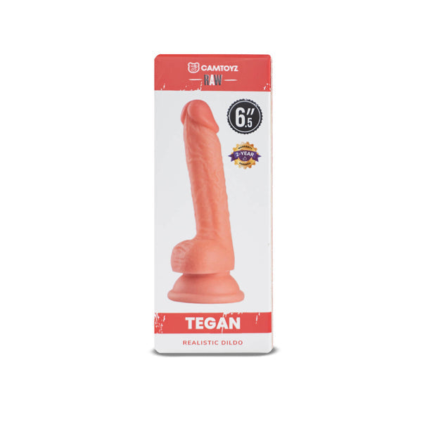 Realistic Raw Tegan 6" Dildo Light Skin Tone