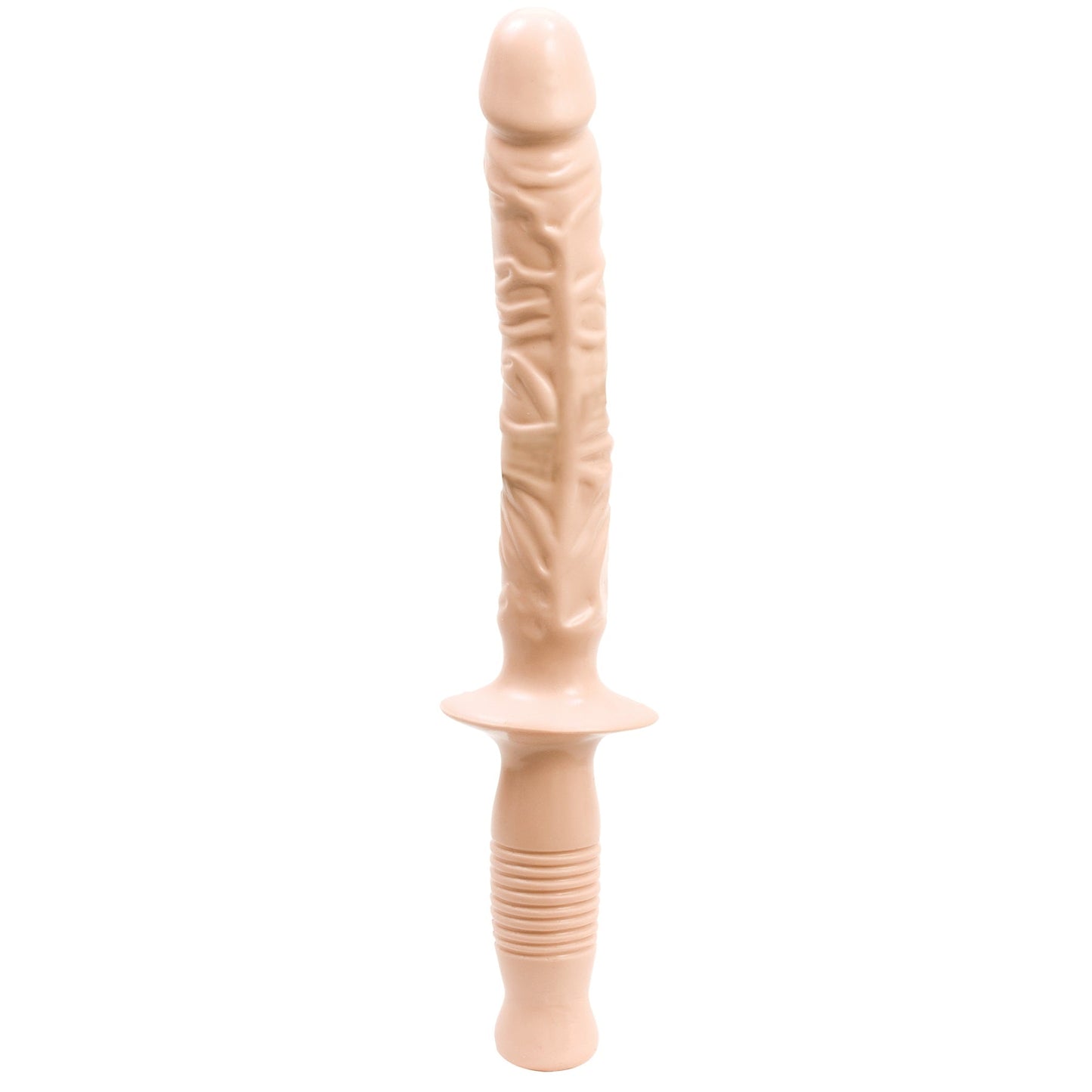 The Manhandler White 10 Inch – Realistic Grip Handle Dildo
