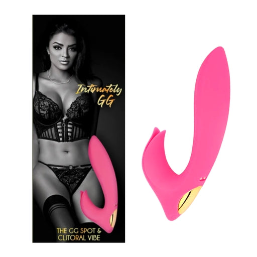 Intimately GG The GG Spot and Clitoral Vibe Bright Pink Food-Grade Silicone Dual Motor 10 Patterns