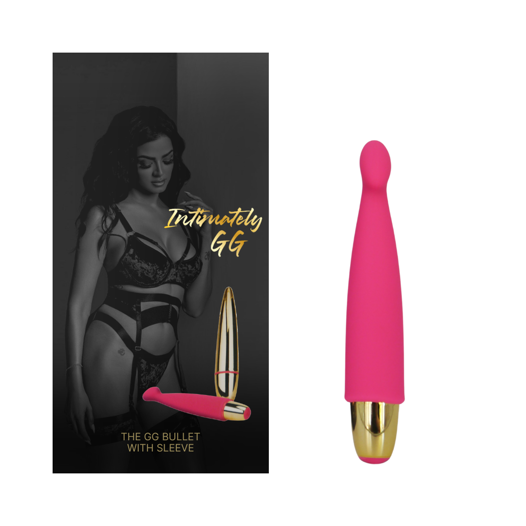 Intimately GG The GG Bullet With Sleeve Vibrator Pink 5.75 Inch Rechargeable