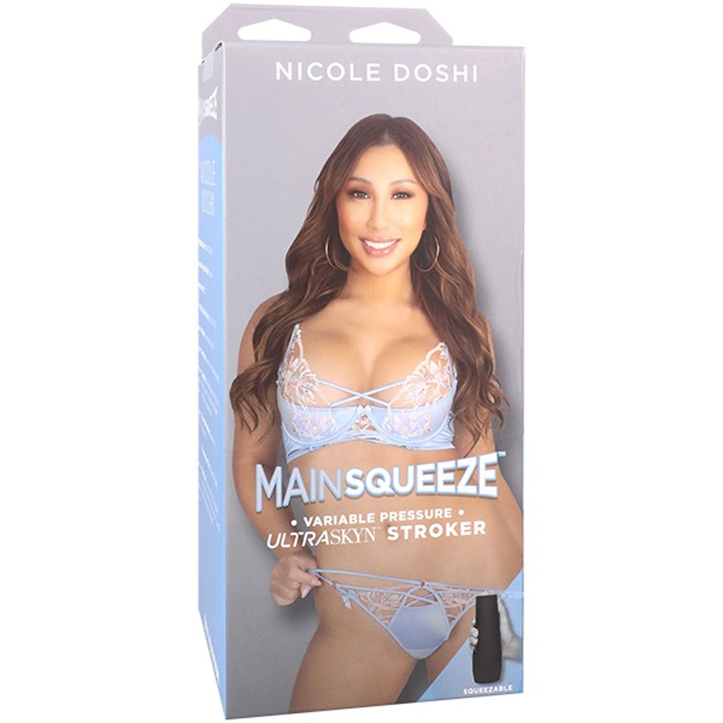 Nicole Doshi Main Squeeze Ultraskyn – Lifelike Textured Hard-Case Male Masturbator